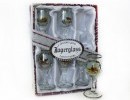 Sada Jagerglass 6x štamprlka na stopce s loveckým motivemSada Jagerglass 6x štamprlka na stopce s loveckým motivem